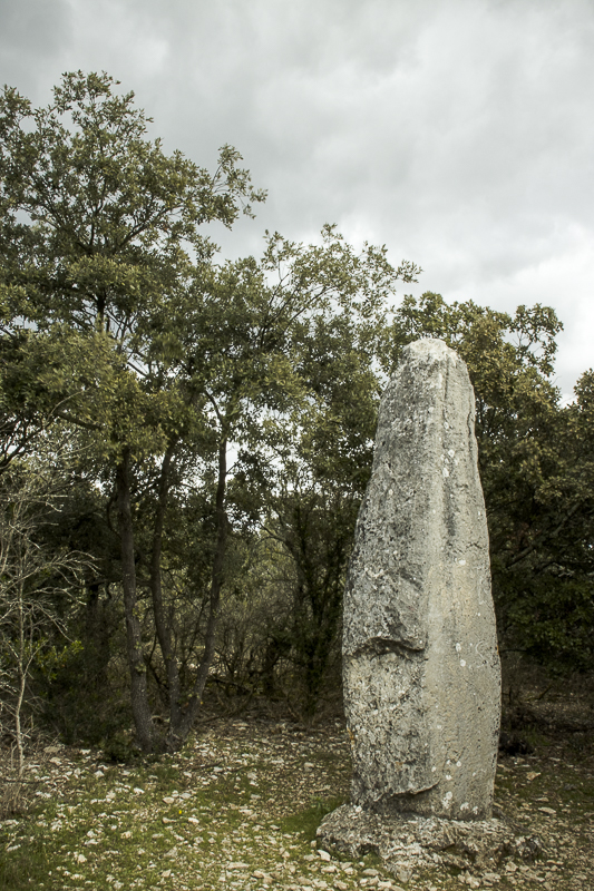 Photographie 4/9 : menhir de Saint Marcel d'Ardèche